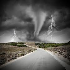 Create meme: hurricane, tornado, tornado on the road
