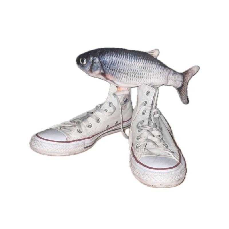 Create meme: fish toy, electric fish, converse sneakers are white