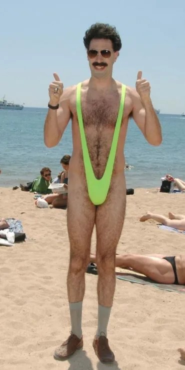 Create meme: borate , Borat swimsuit, Borat nraitsa