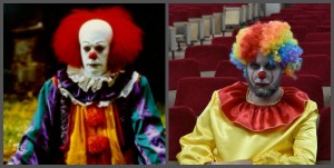 Create meme: it's Tim curry, Pennywise 1990, pennyways flower