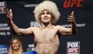 Create meme: fighter, fight with, Khabib Nurmagomedov best moments