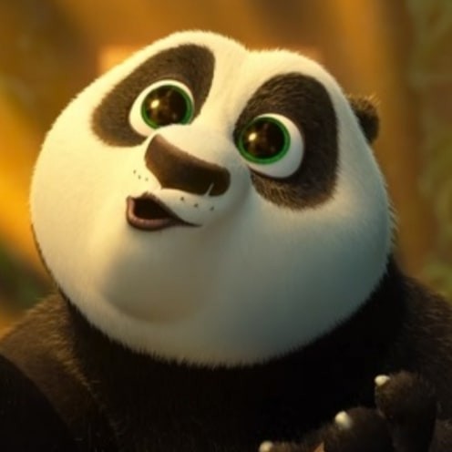 Create meme: kung fu Panda 3, kung fu panda, kung fu panda big eyes