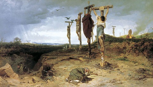 Create meme: vereshchagin crucifixion, crucifixion painting, artist vereshchagin the crucifixion of Jesus