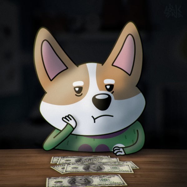 Create meme: corgi korzyk megafon, anime, distribution of stickers