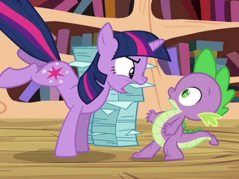 Create meme: my little pony friendship is magic , twilight sparkle and spike, Pony Spike and Twilight