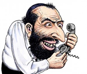 Create meme: the evil jew, the cunning Jew , a Jew with a phone