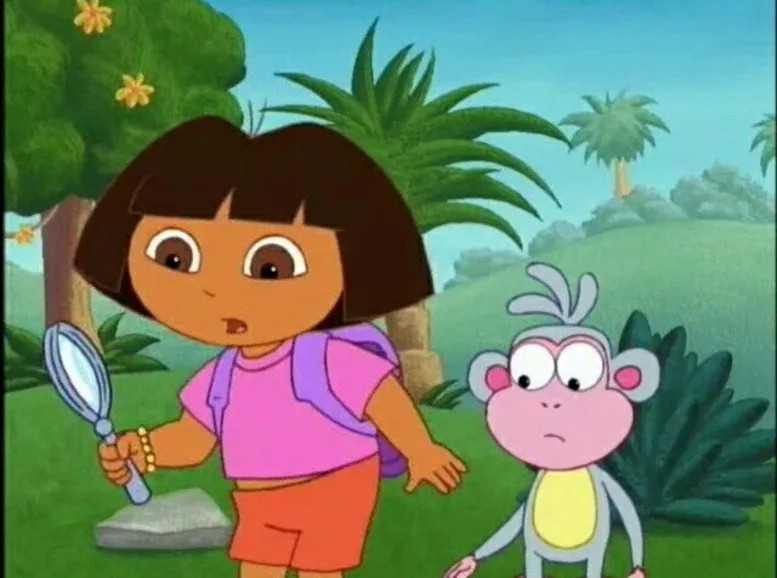 Create meme: Dora Dasha is a traveler, Dasha traveler slipper, Dora the Explorer animated series footage