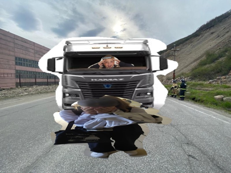 Create meme: truck, truckers , trucker