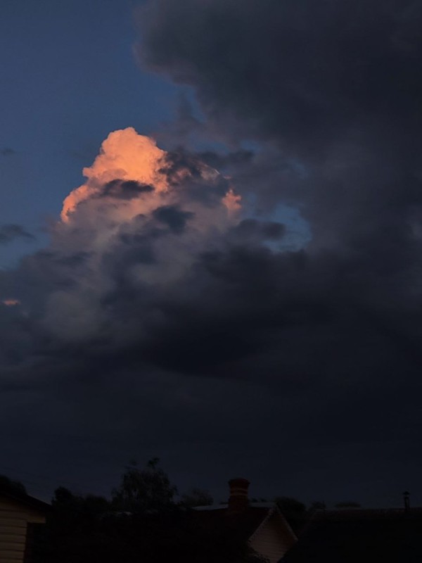 Create meme: clouds sunset, cumulus clouds at sunset, clouds 