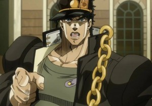 Create meme: jotaro, cujo, jojo jotaro, jojo kujo jotaro