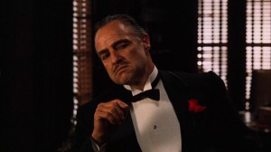 Create meme: Marlon Brando the godfather, meme godfather, meme of don Corleone without respect