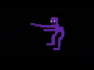 Create meme: purple guy fnaf, purple pixel guy dance, purple guy