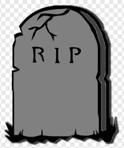 Create meme: drawings for halloween grave, tombstone on a white background, r i p