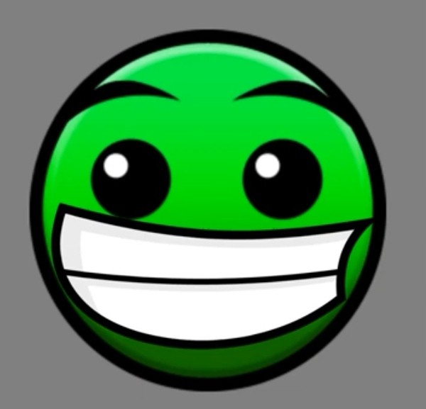 Create meme: The smile is green, epic face, the normal of dash geometry