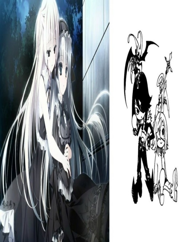 Create meme: monochrome anime art, anime manga, anime character