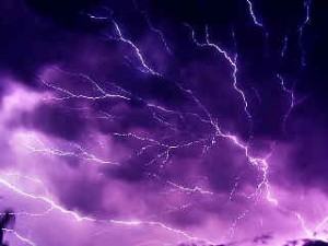 Create meme: lightning, purple lightning