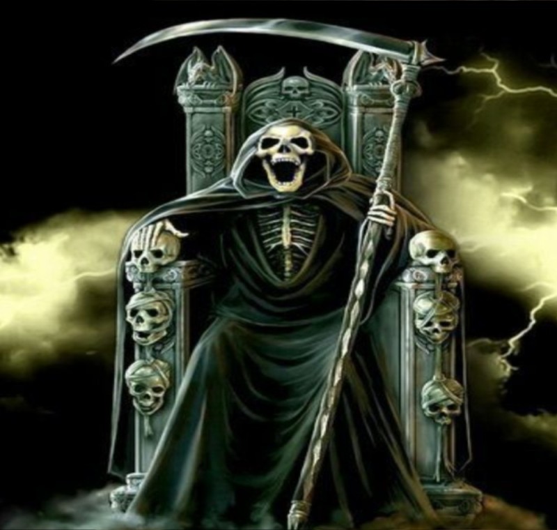 Create meme: the grim Reaper , grim reaper , darkness