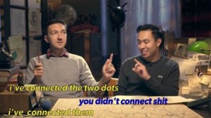 Create meme: buzzfeed unsolved I've connected, sheldon, I've connected the two dots