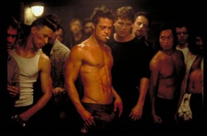 Create meme: fight club Chuck Palahniuk, brad pitt fight club, fight club