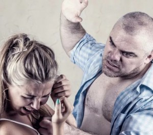 Create meme: woman, domestic violence, the husband beats the wife