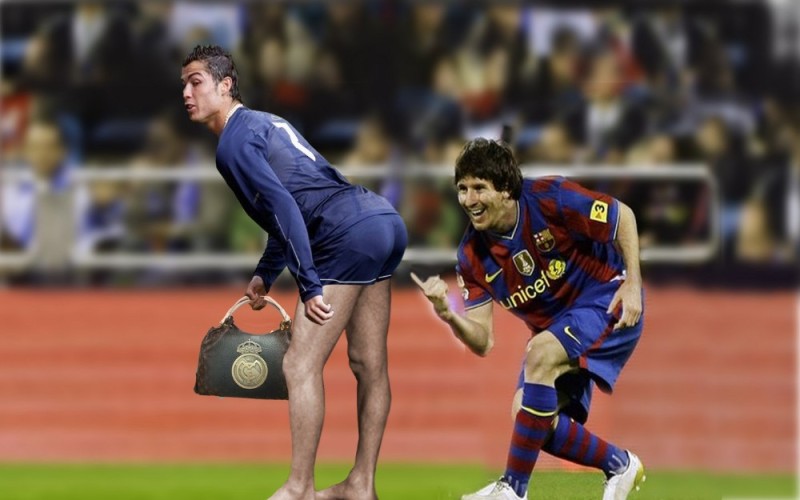 Create meme: Lionel Messi , messi jokes, ronaldo jokes