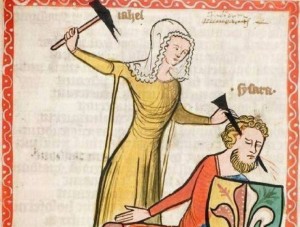 Create meme: the dark ages, paintings of the middle ages, medieval pictures of fun hair