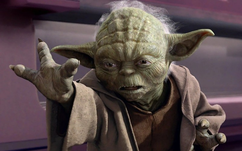 Create meme: Yoda from star wars, let the force be with you, let the force be with you