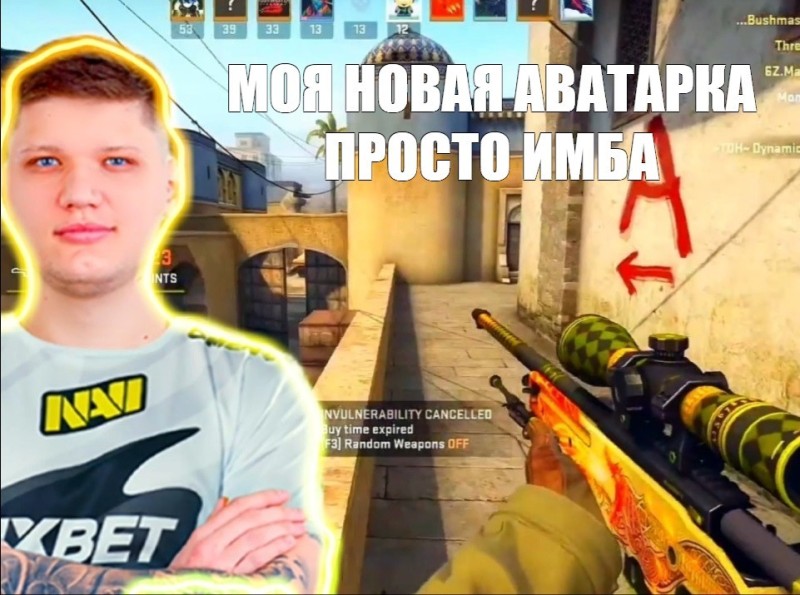 Create meme: navi csgo, cs go memes, simple with wuas