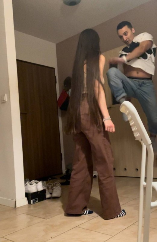 Create meme: long hair , very long hair, beautiful long hair