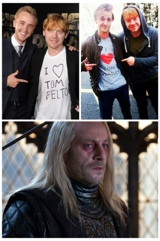 Create meme: Harry Potter Lucius Malfoy, Harry , tom felton draco malfoy