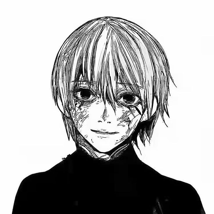 Create meme: black and white kaneki, ken kaneki, kaneki manga