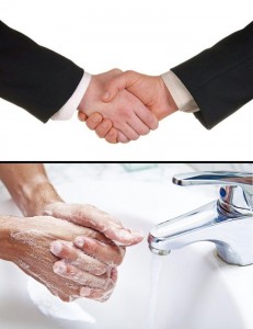 Создать мем: рукопожатие, мем помыл руки, мем рукопожатие моет