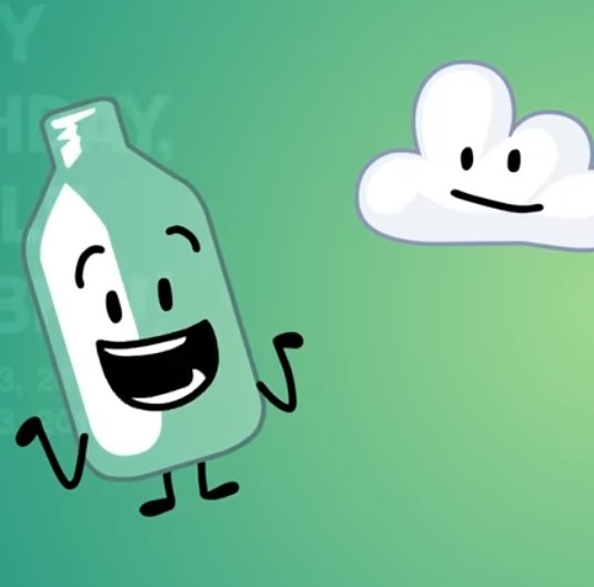 Create meme: bfb bottle, bfdi bottle, in a bottle