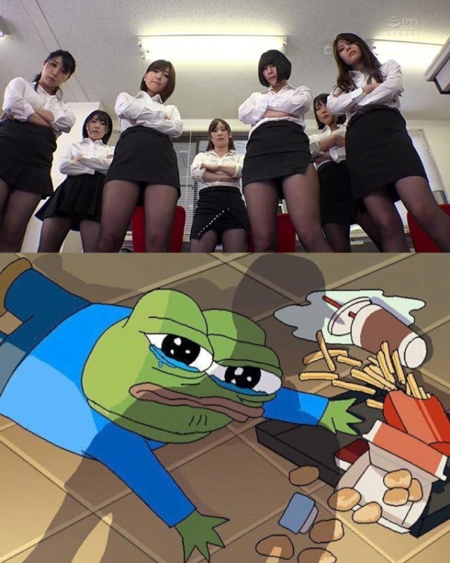 Create meme: Pepe the frog fell, Pepe the frog, funny anime memes