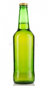 Создать мем: isolated, пиво, зеленая бутылка