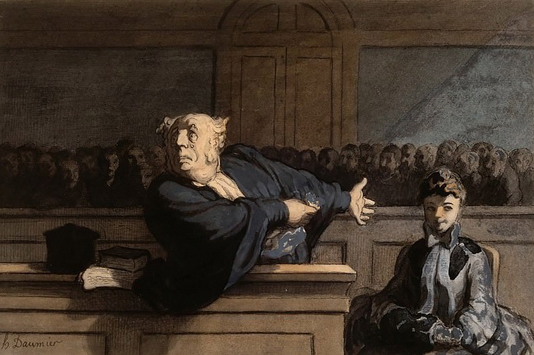 Create meme: Honore Daumier Legislative Womb 1834, Honore Daumier paintings, Honore Daumier "Judges and lawyers" (1850)