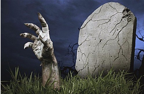 Create meme: a hand from the ground, zombie hand, zombie hand from the grave