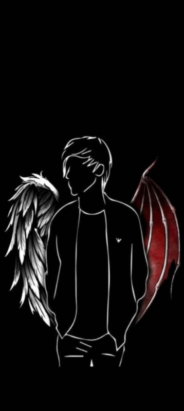 Create meme: wings on a black background, Lucifer , white wings on a black background