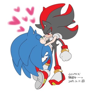 Create meme: sonic and shadow yaoi, sonic shadow, shadow the hedgehog