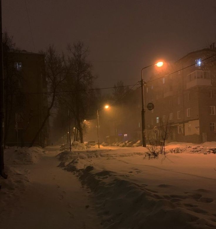 Create meme: winter, snow city, ferghana 15 snow night