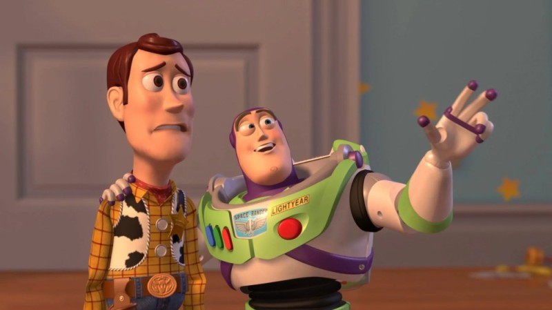 Create meme: Woody and Buzz, buzz Lightyear, toy story 