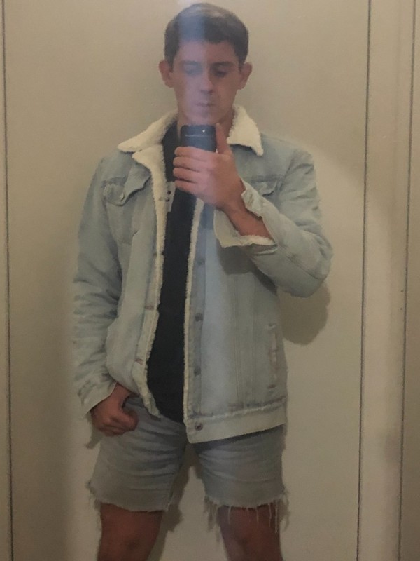 Create meme: jacket , men's denim jacket, guy 