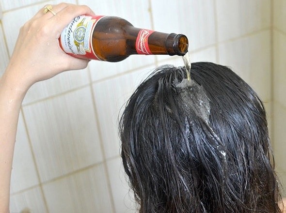 Создать мем: пиво для волос, мытье волос, кола на волосы