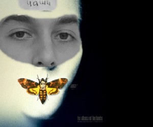 Create meme: kuzuların sessizliği, lamb, the silence of the lambs movie cover