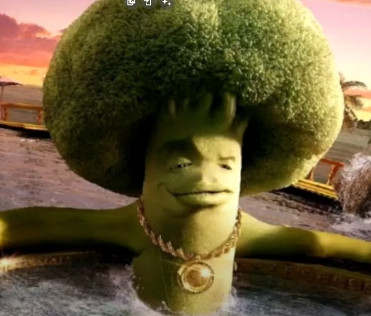 Create meme: broccoli tree, broccoli is funny, broccoli