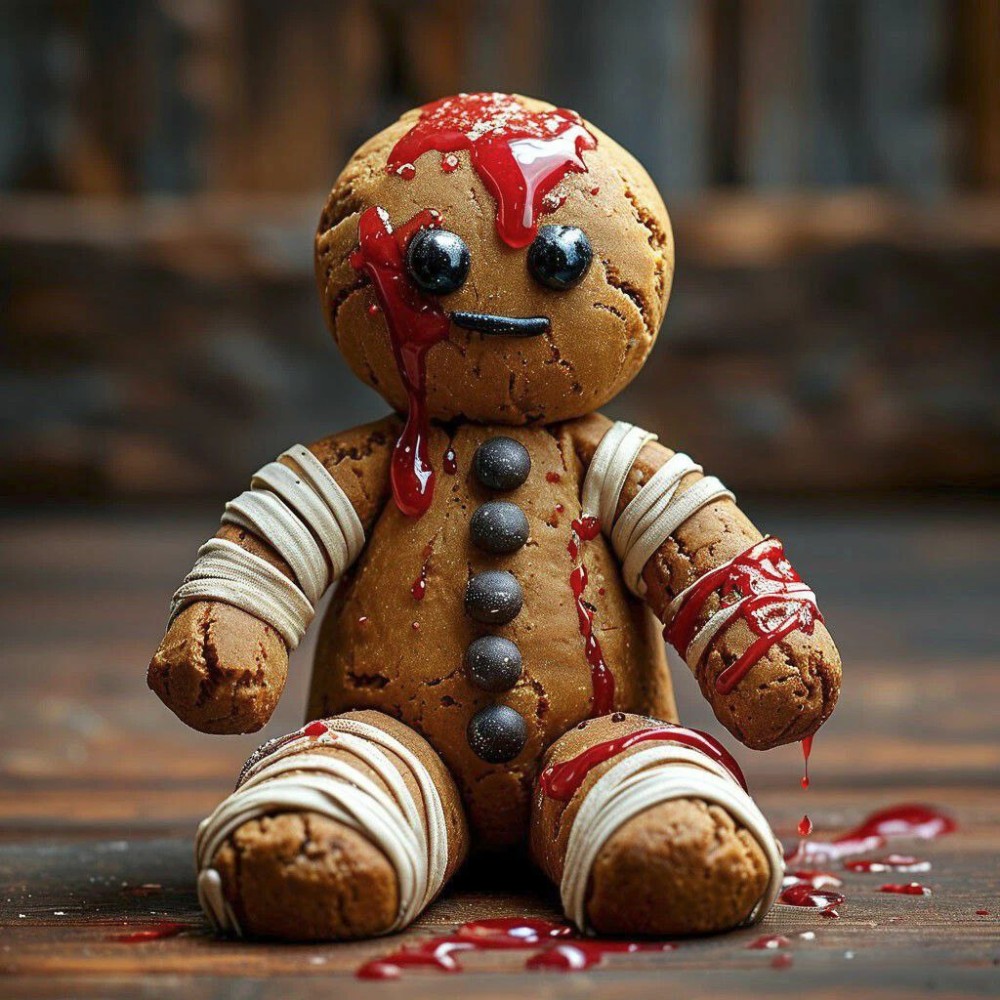 Create meme: pryanya pryanya, voodoo doll, gingerbread from shrek