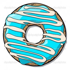 Create meme: vector, sweet donut, clipart