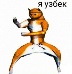 Create meme: good day I am an Uzbek, master tigress, meme