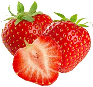 Create meme: strawberry on white background, strawberry