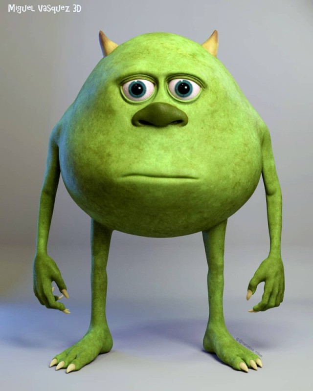 Create meme: The wazowski meme with Sally's face, Mike wazowski meme, Mike wazowski face